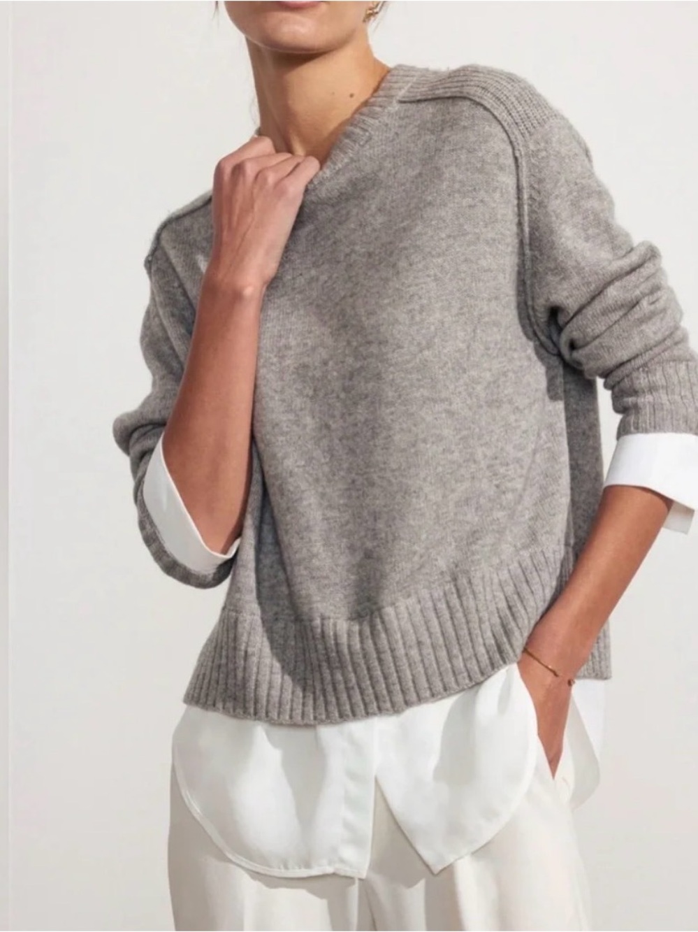 Brochu Walker Wool Cashmere Crewneck Sweater - Classic Soft Knit - #86